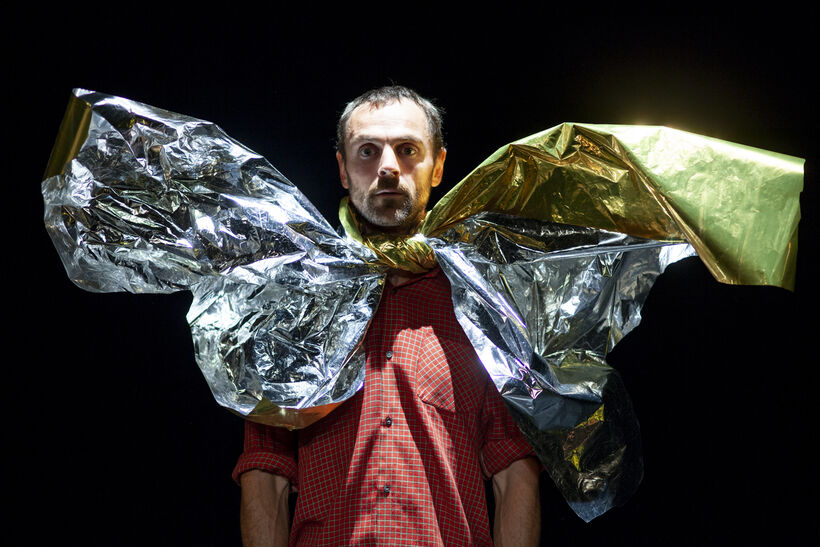 L'homme canon. Foto P. Laurençon.